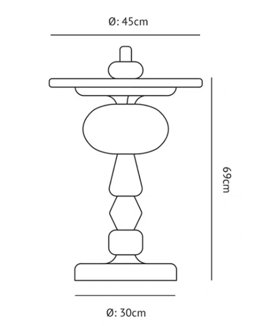 Scandinavian Danish Designer Models Sugarplum Creative Side Table