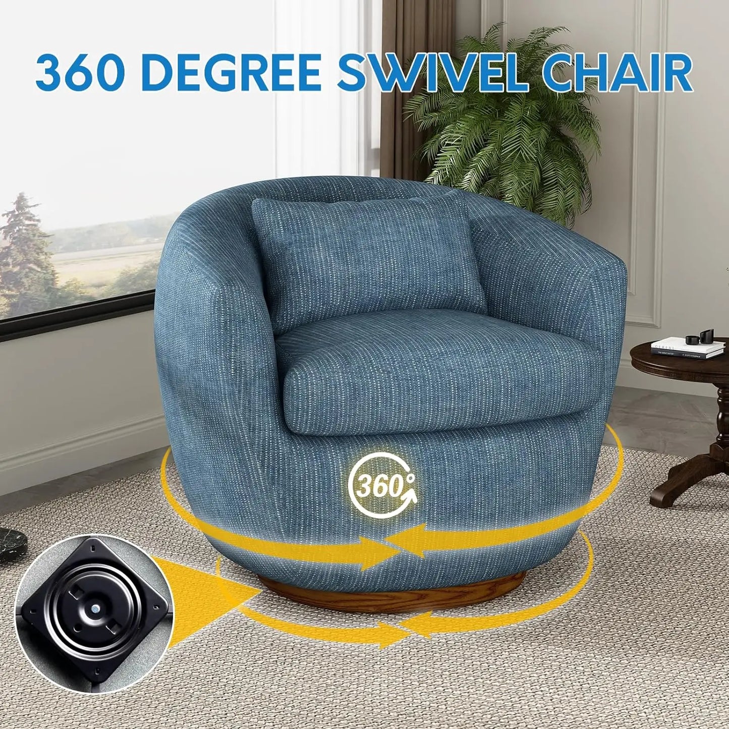 ASAL Swivel Accent Chair Armchair